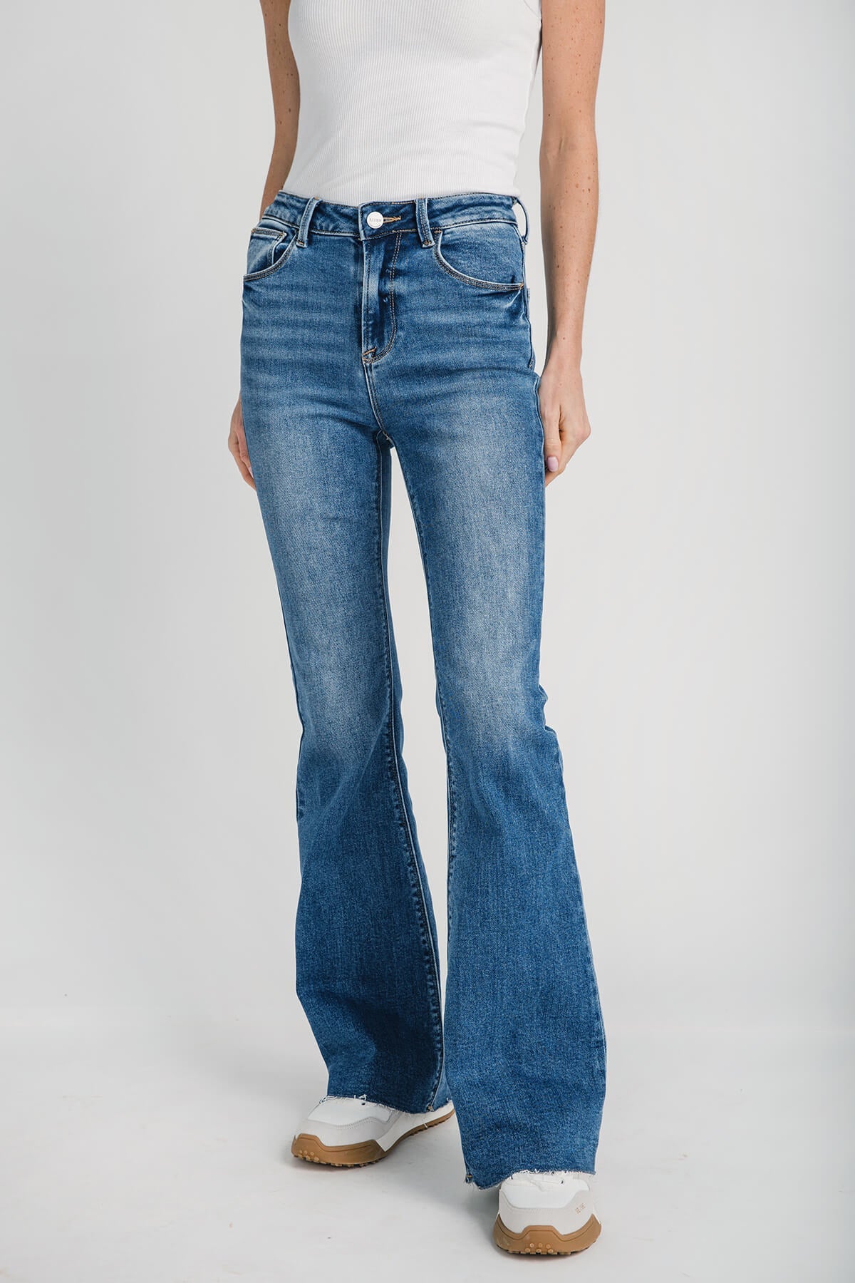 Risen Harper High Rise Boot Cut Jeans