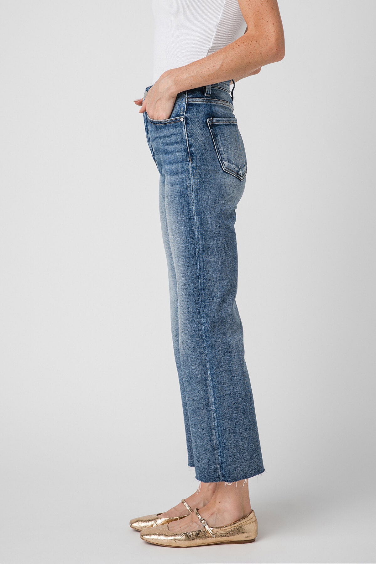 Risen Cora High Rise Kick Flare Jeans