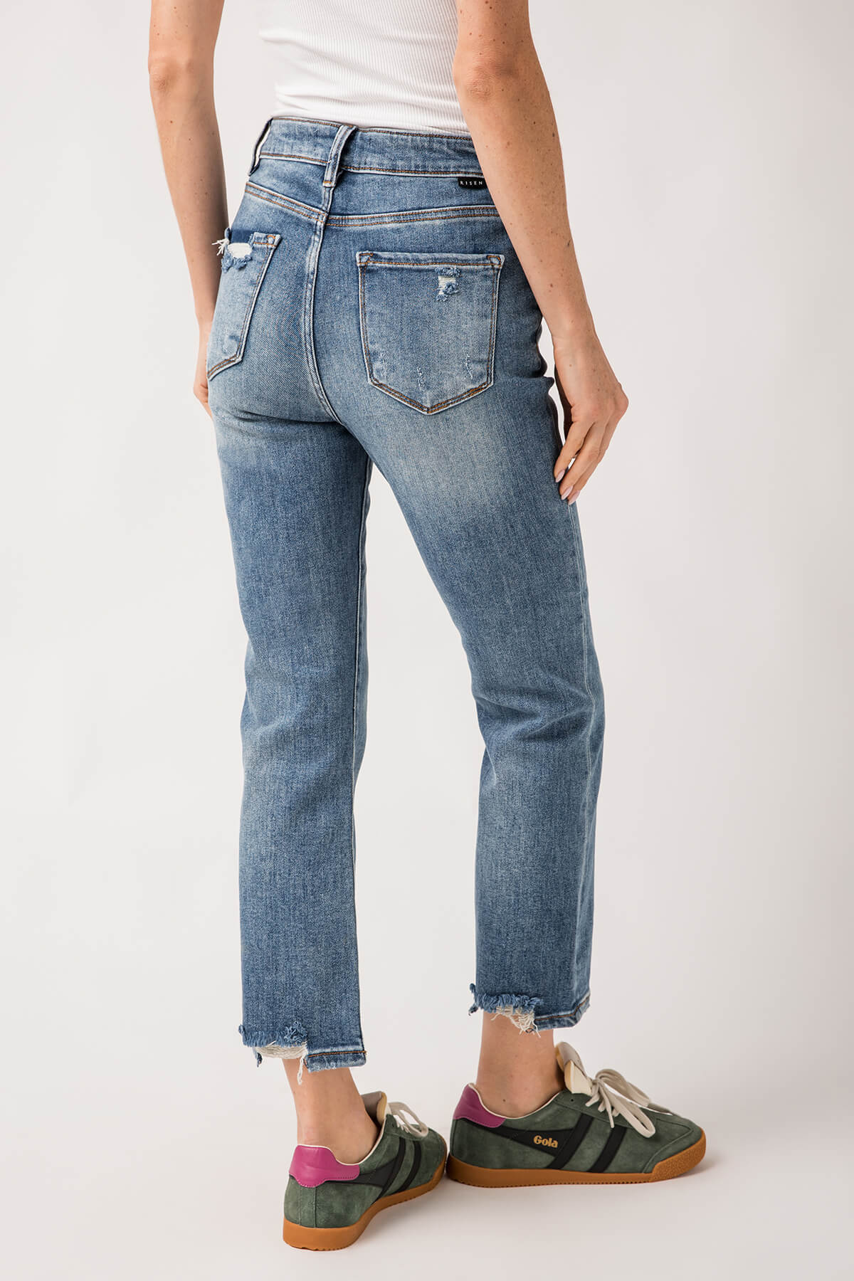 Risen OG Straight Leg Jeans (no front distressing)